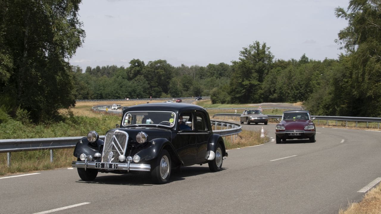 Collection car on the road