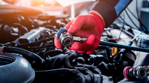 Air conditioning regas