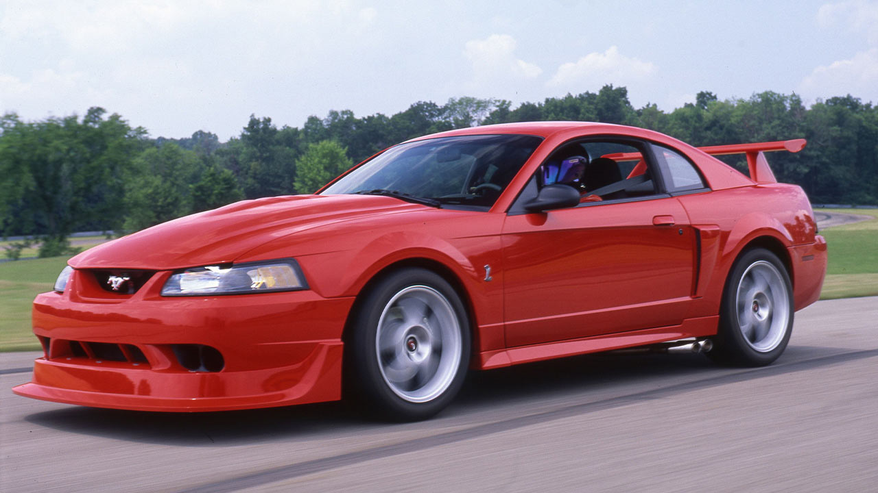 red ford mustang cobra