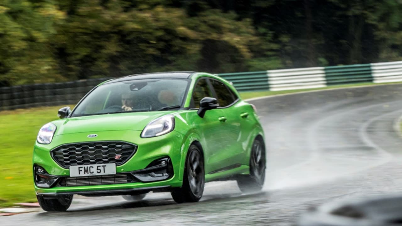 Ford Puma ST Driving on Track
