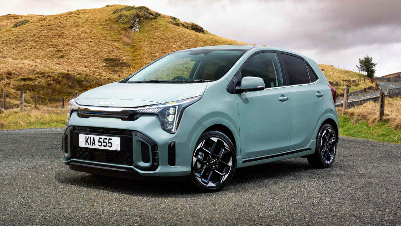 Light Blue Kia Picanto Parked