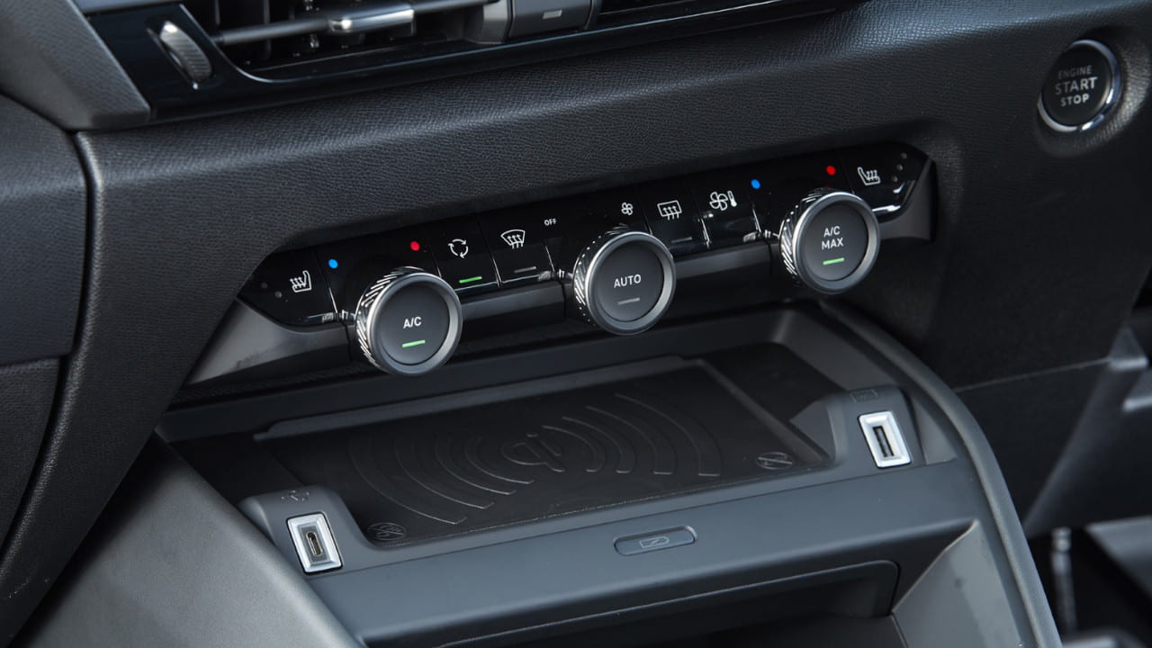 Air Conditioning Controls On Car Dashboard
