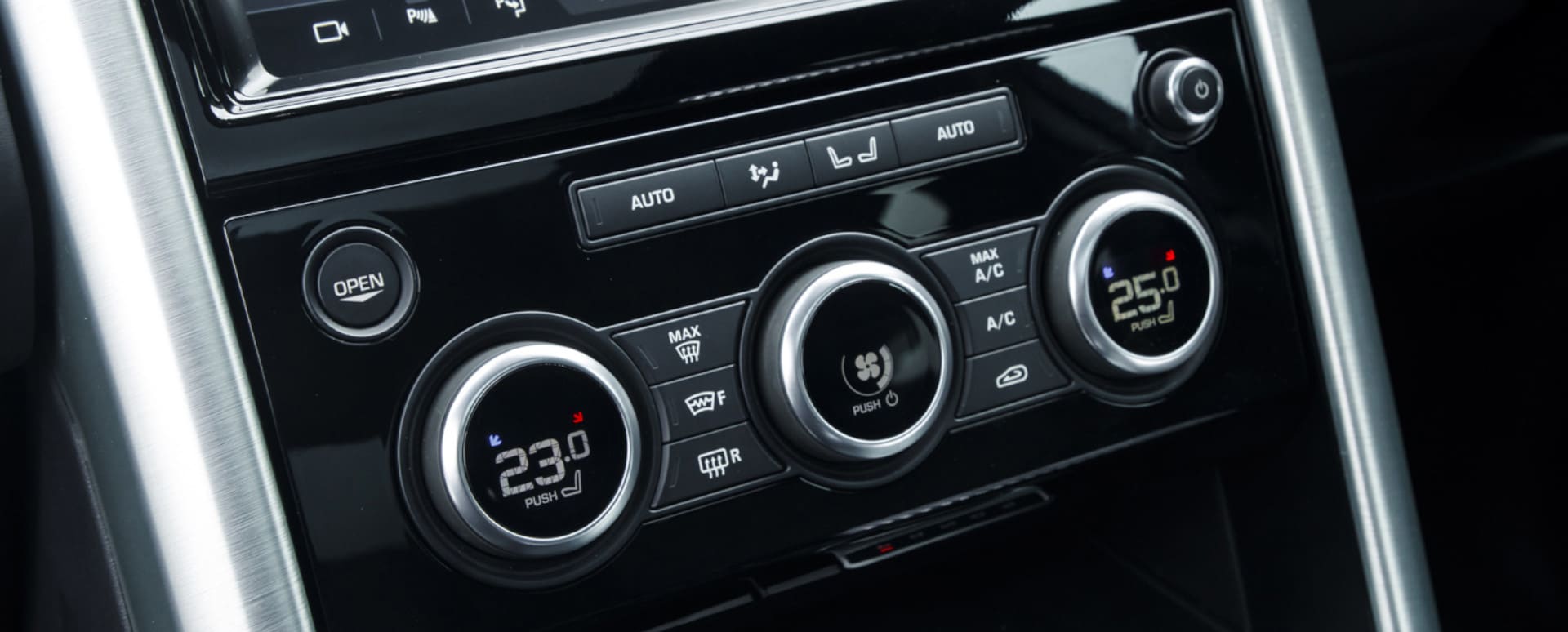 Dashboard Air Conditioning Controls 