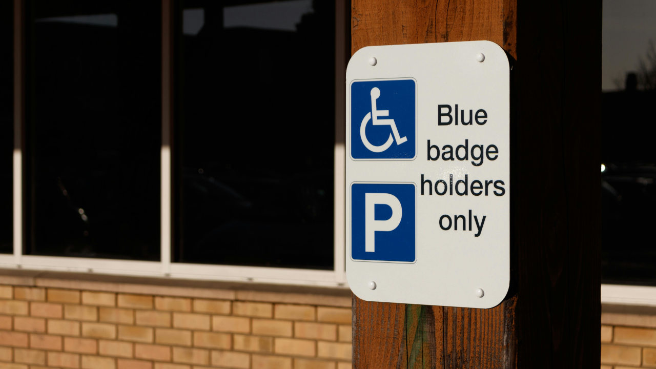 Blue Badge Holders Only Parking Sign