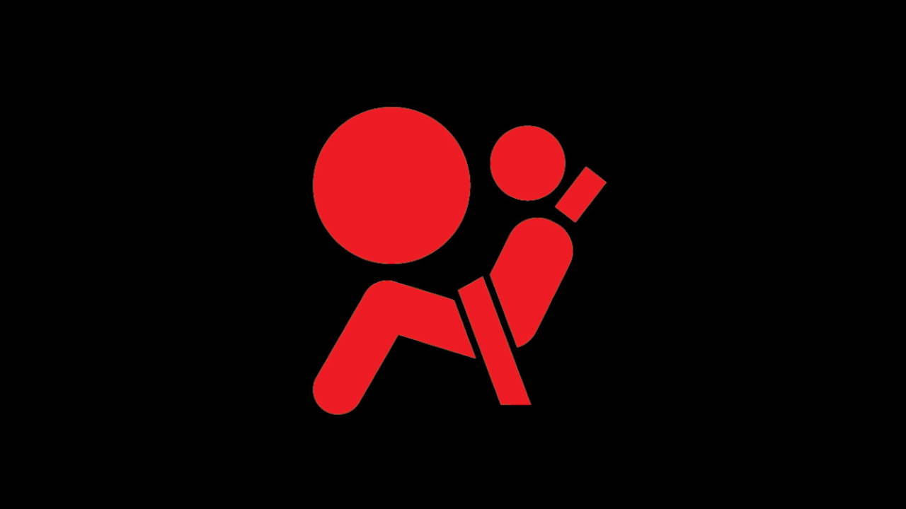 Airbag and Seatbelt Warning Symbol