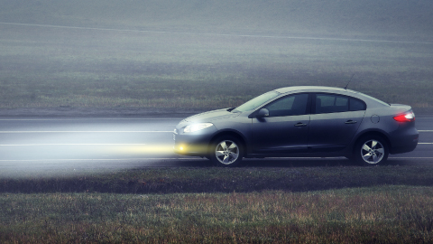 Car in the Fog