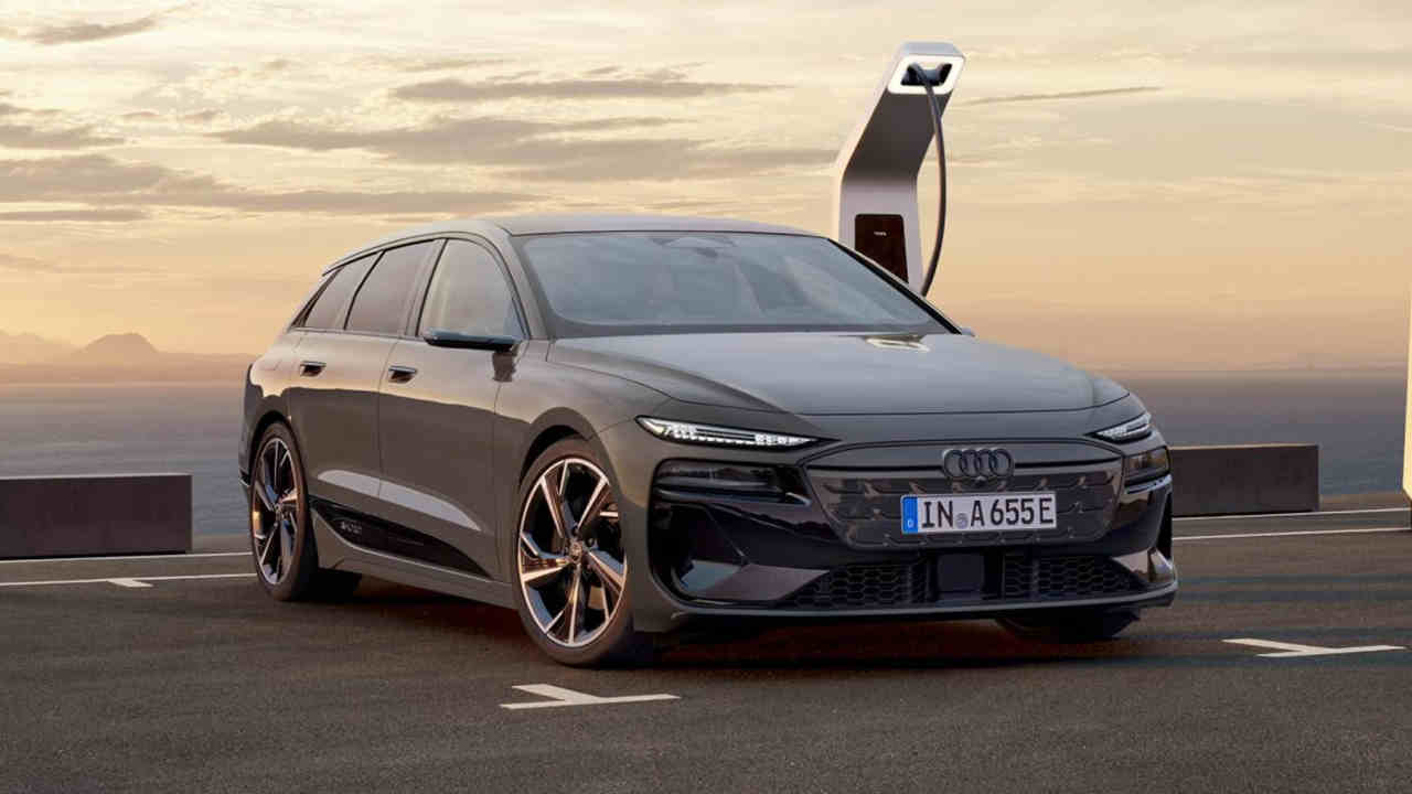 Audi A6 e-tron Parked in Bay Charging