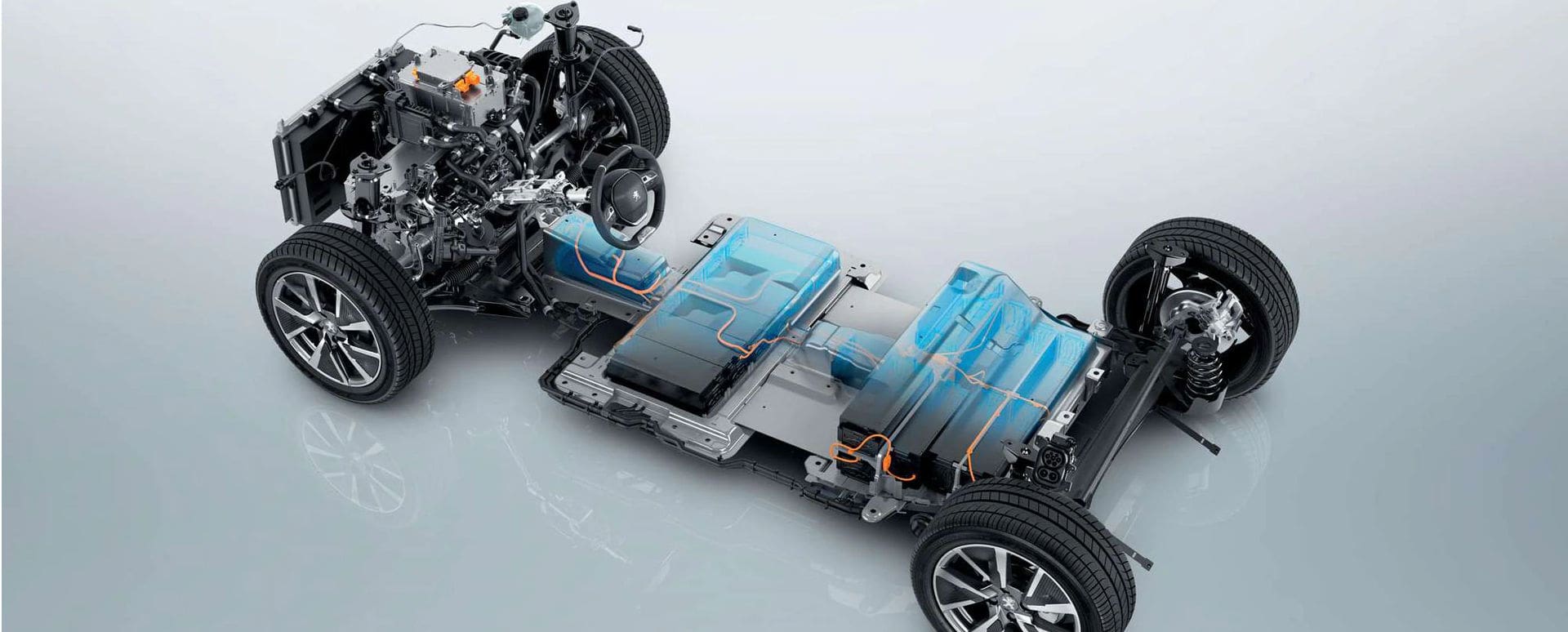 Peugeot Electric Car Battery Cutaway