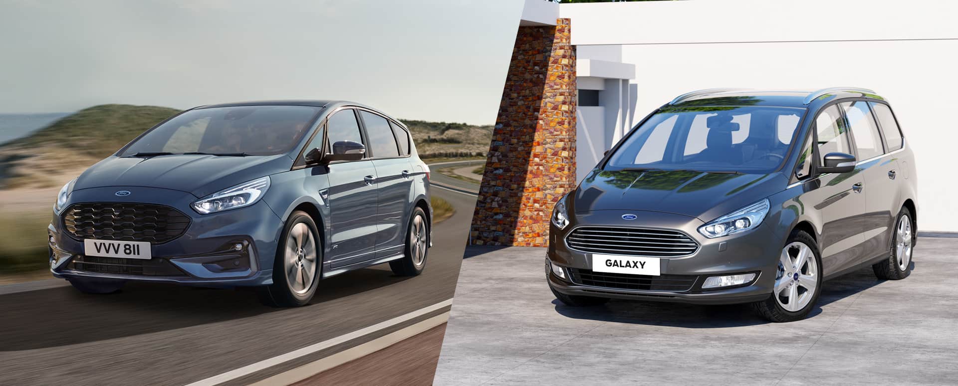Ford S-Max and Galaxy side by side