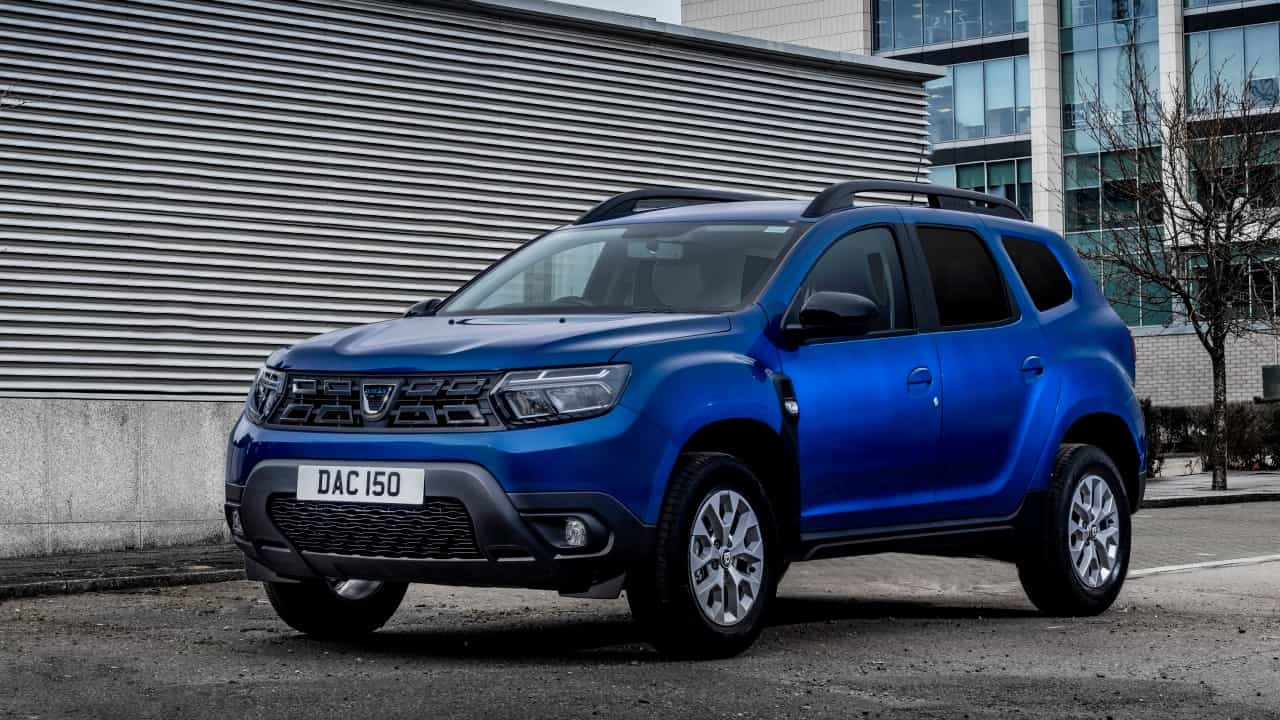 Blue Dacia Duster Commercial Exterior Front