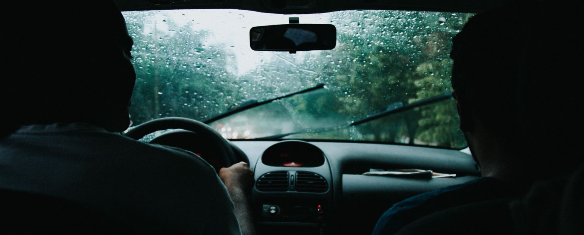 Rainy Windscreen From Inside Car