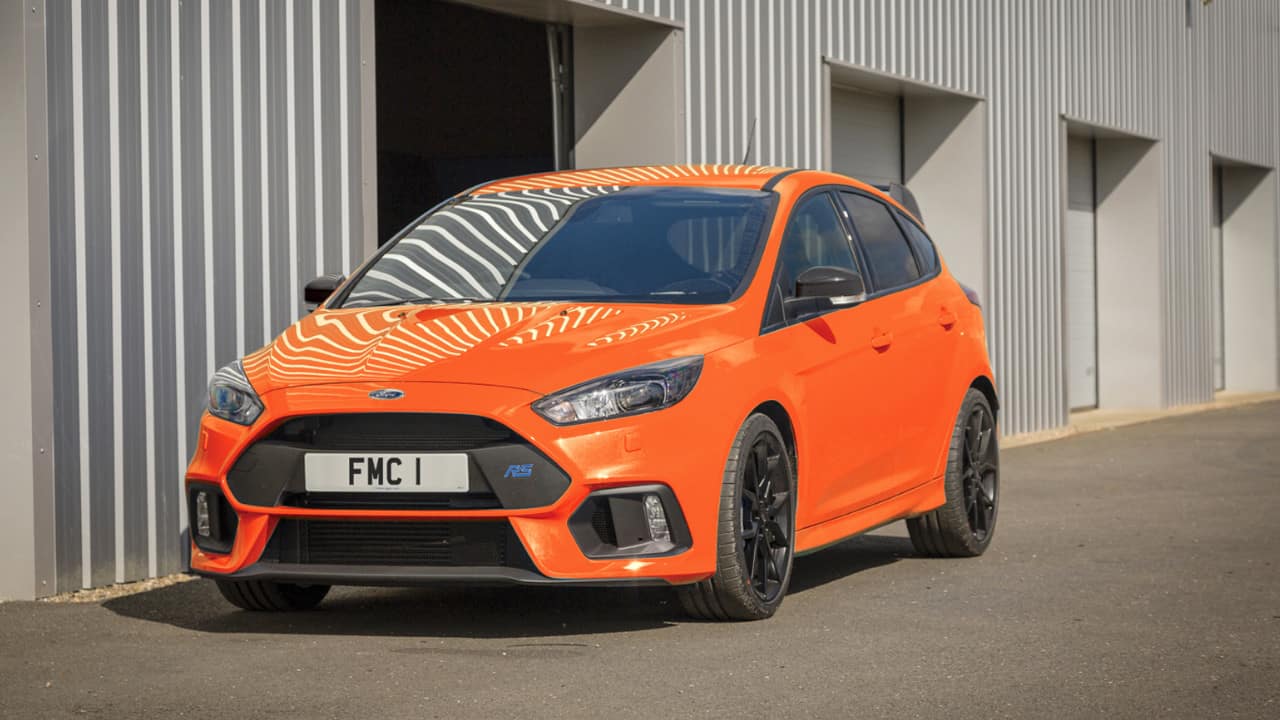 Orange Ford Focus RS Heritage Edition Exterior