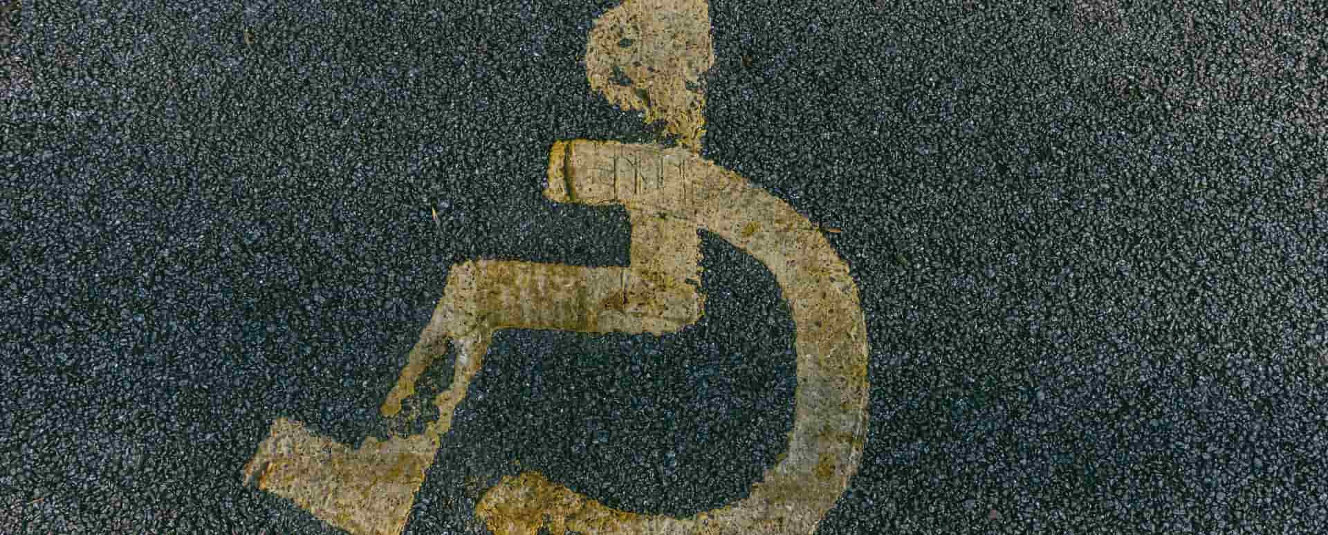 Disabled Icon Painted on the Floor