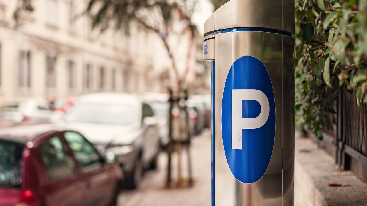 Pay and display machine in a London road