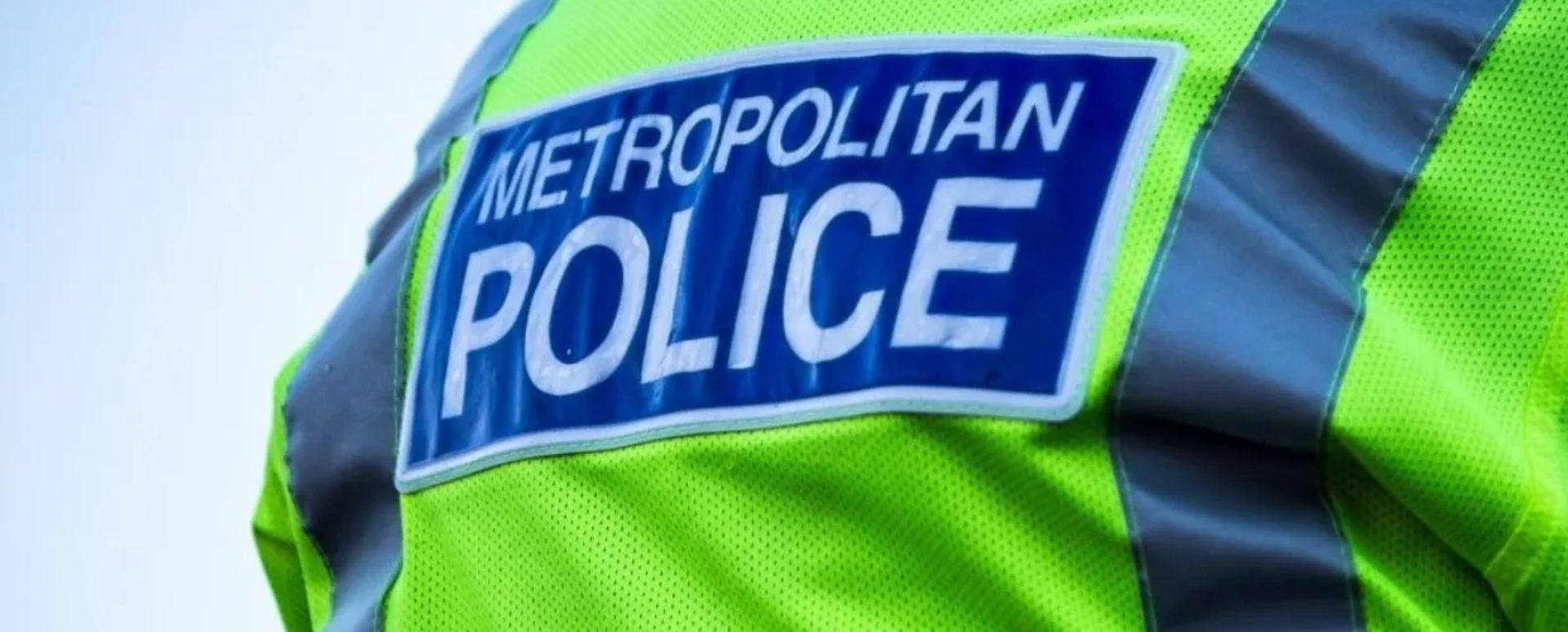 Rear of a Fluorescent MET Police Jacket