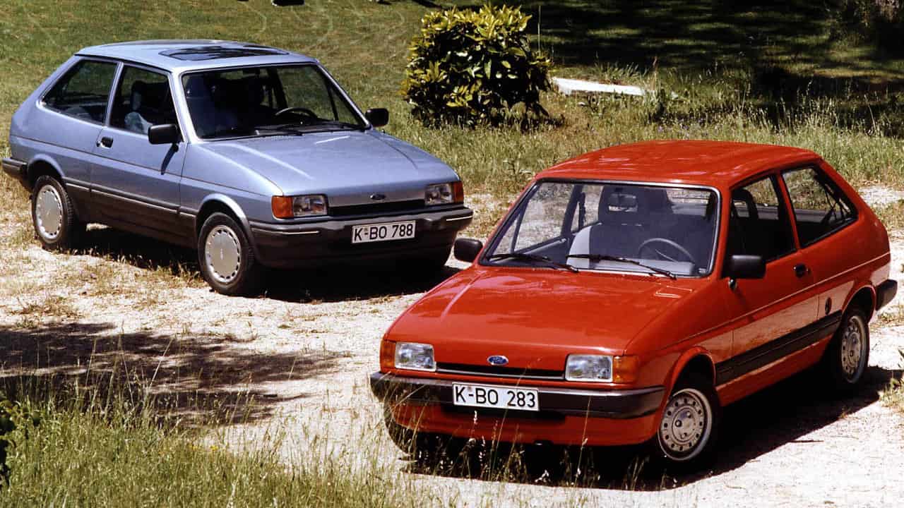 Duo of Ford Fiesta Mk2 Models