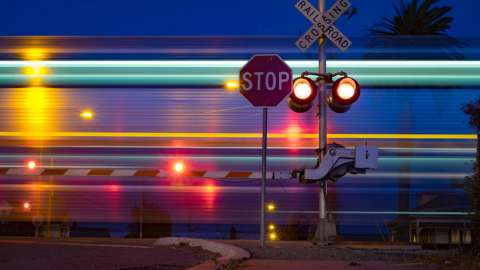 Level crossing signs