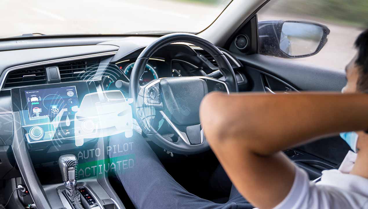 Driver in the Passenger Seat of Self-Driving Car