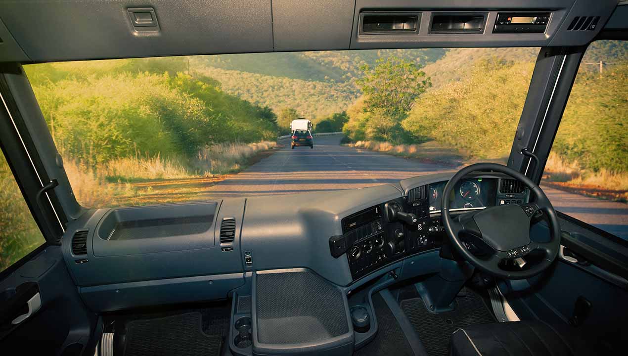 Self-Driving Truck Interior