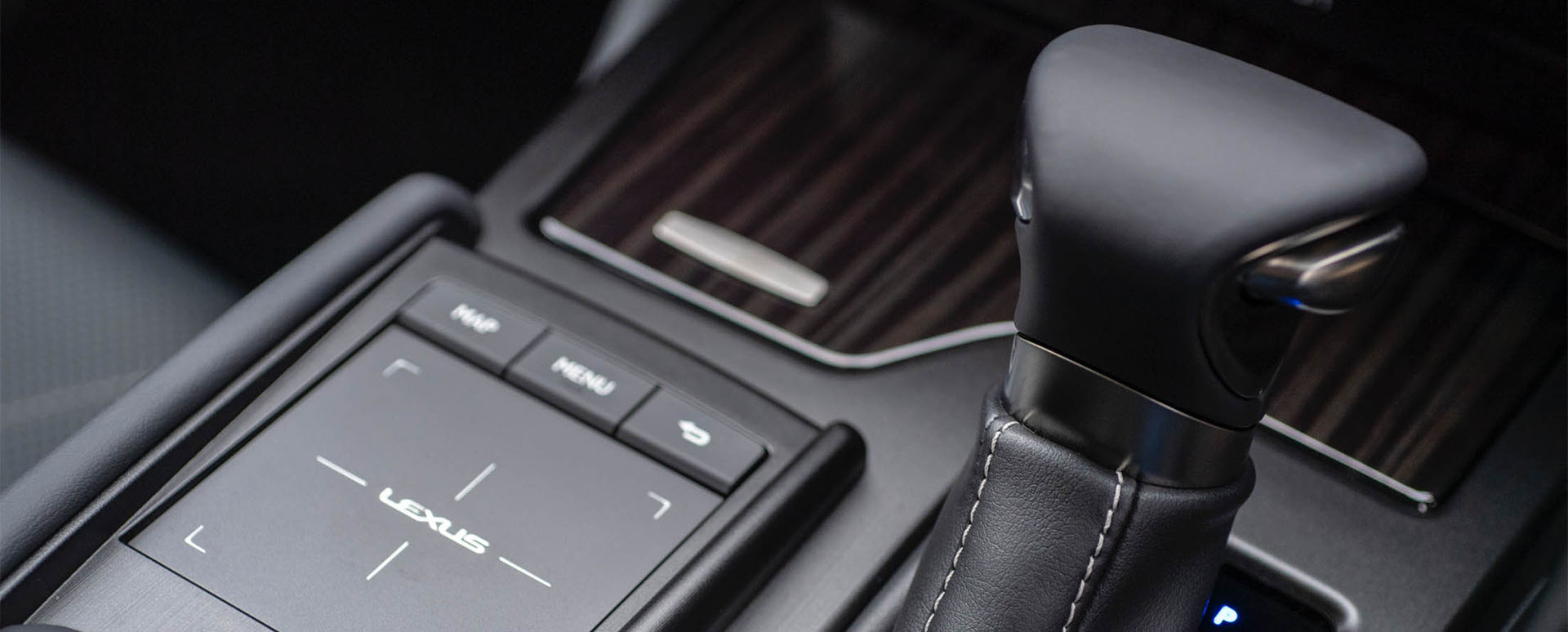 Lexus Hybrid gear selector, close up