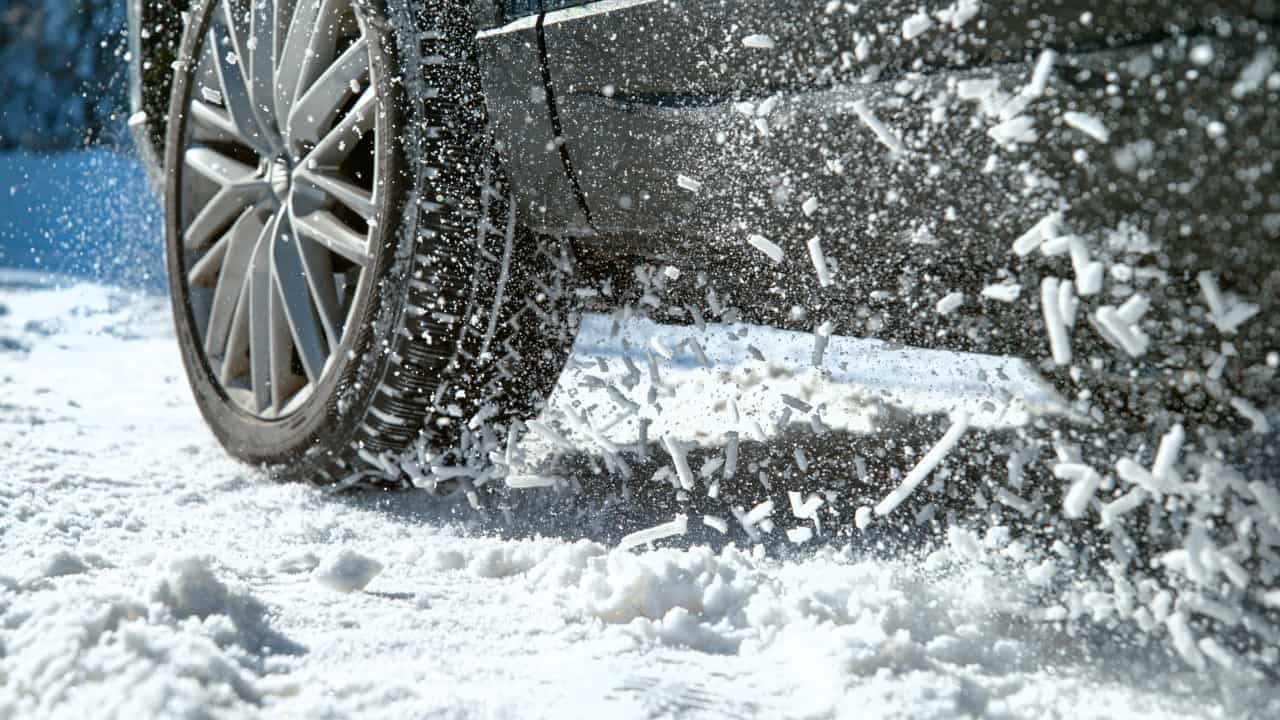 Car Driving in Snow