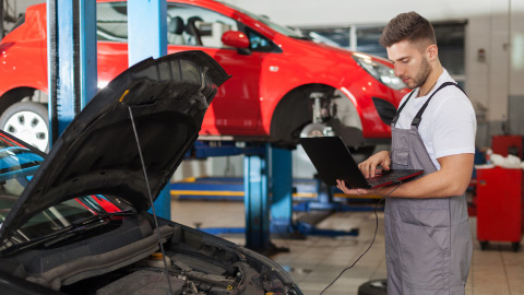 Car having its MOT Test