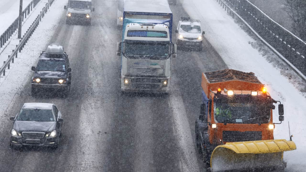 Snow on Motorway