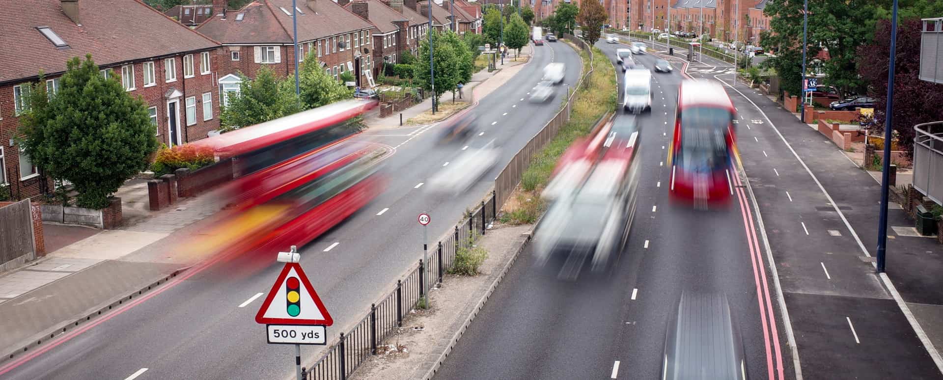 Cars Driving on Dual Carriageway Roads