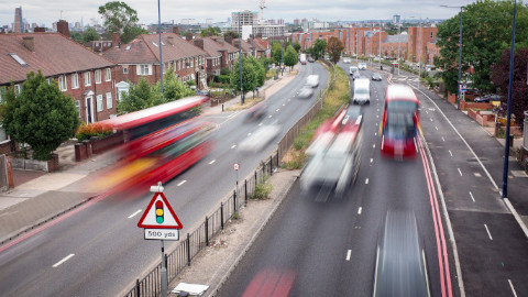 Cars Driving on Dual Carriageway Roads