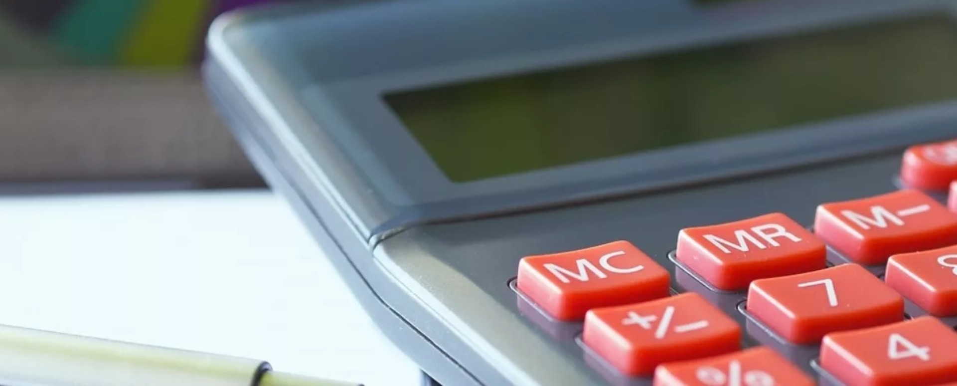 Close-Up of a Calculator