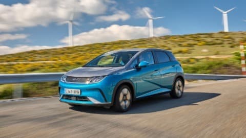 Electric car BYD Blue