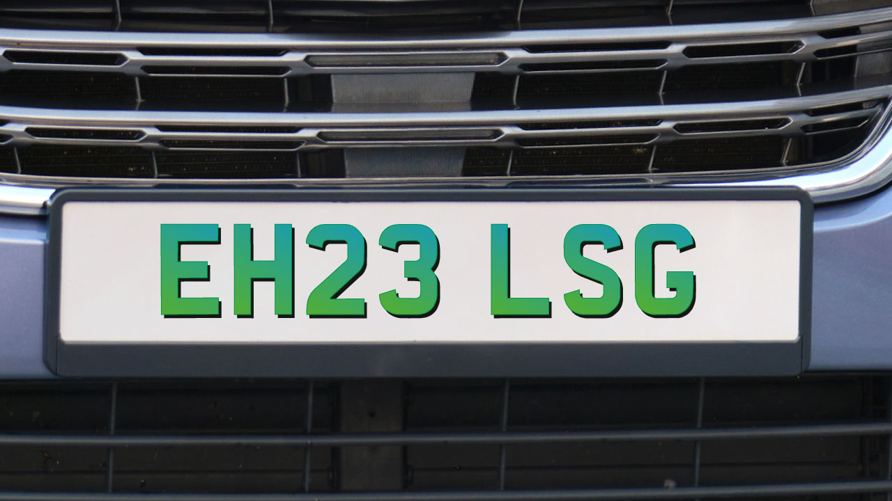 illegal registration plate