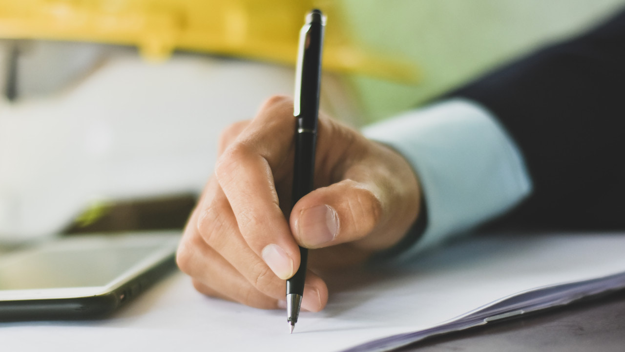 Contract Signing Business Man