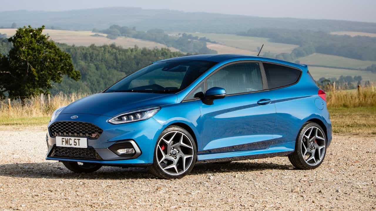 Ford Fiesta ST in Blue Parked