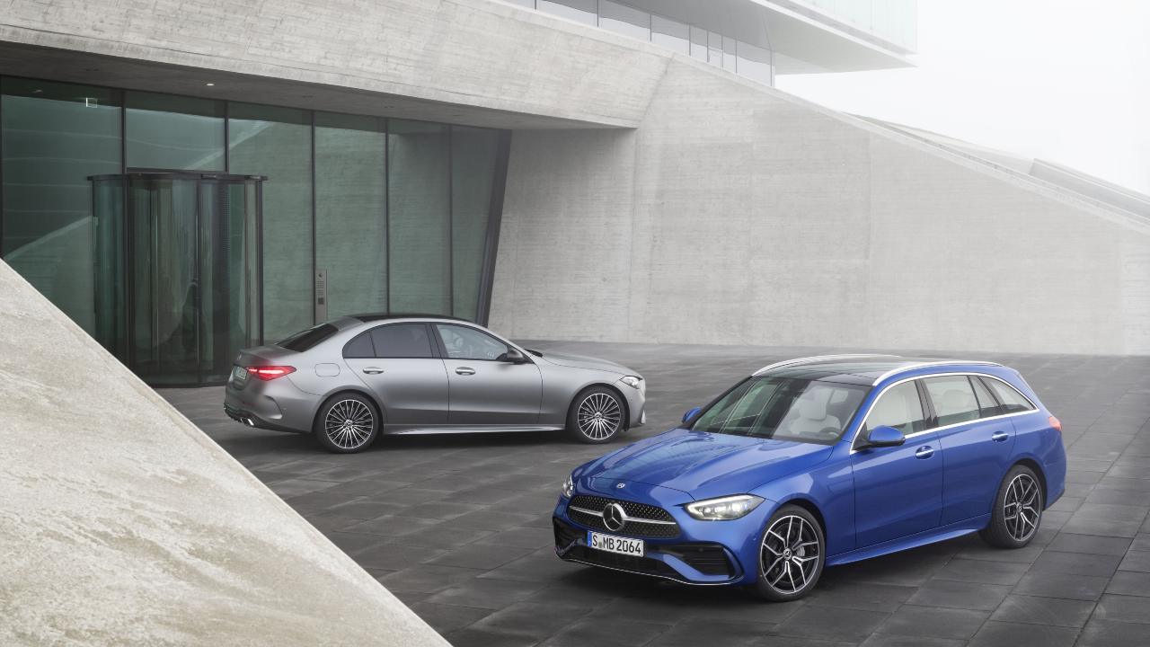Duo of Mercedes-Benz C-Class Exterior Static