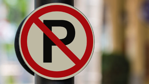 No parking sign