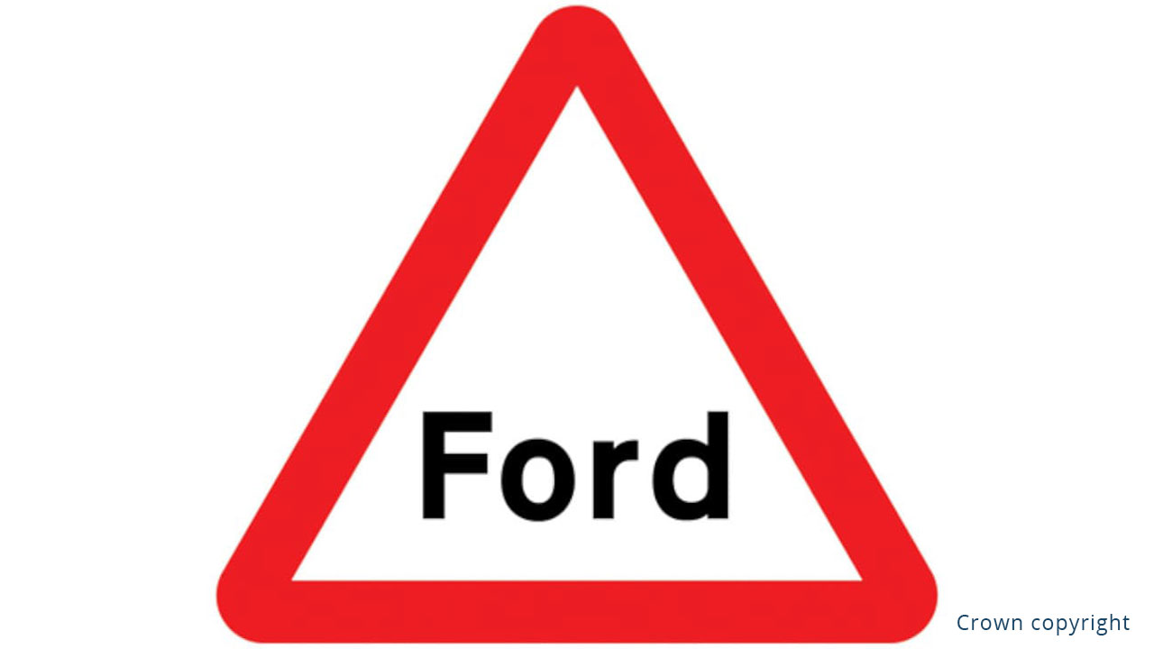 Ford Warning Sign