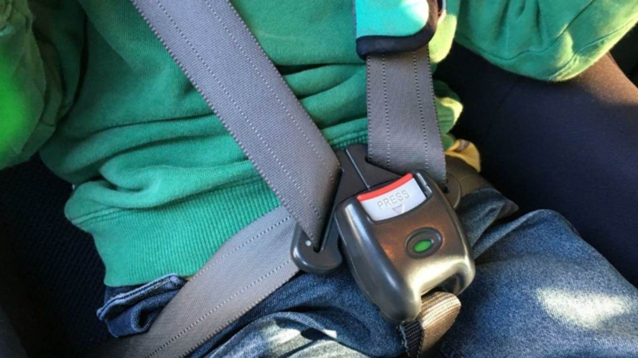 Child with Seatbelt On