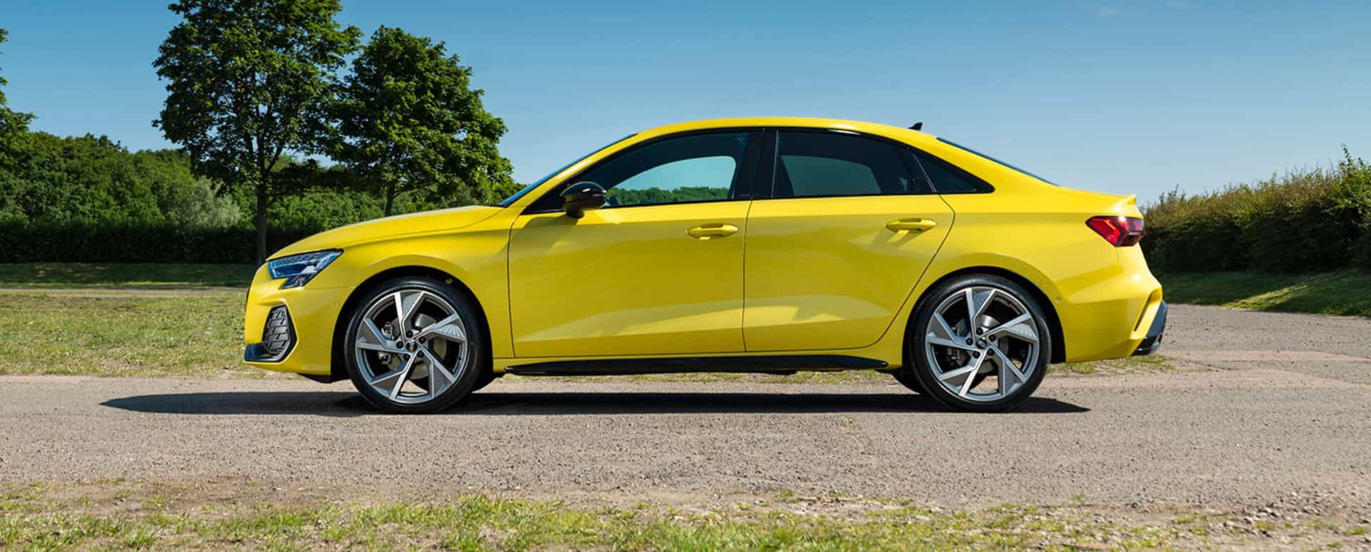 Yellow Audi A3