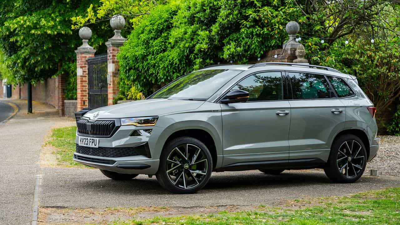 Silver Skoda Karoq