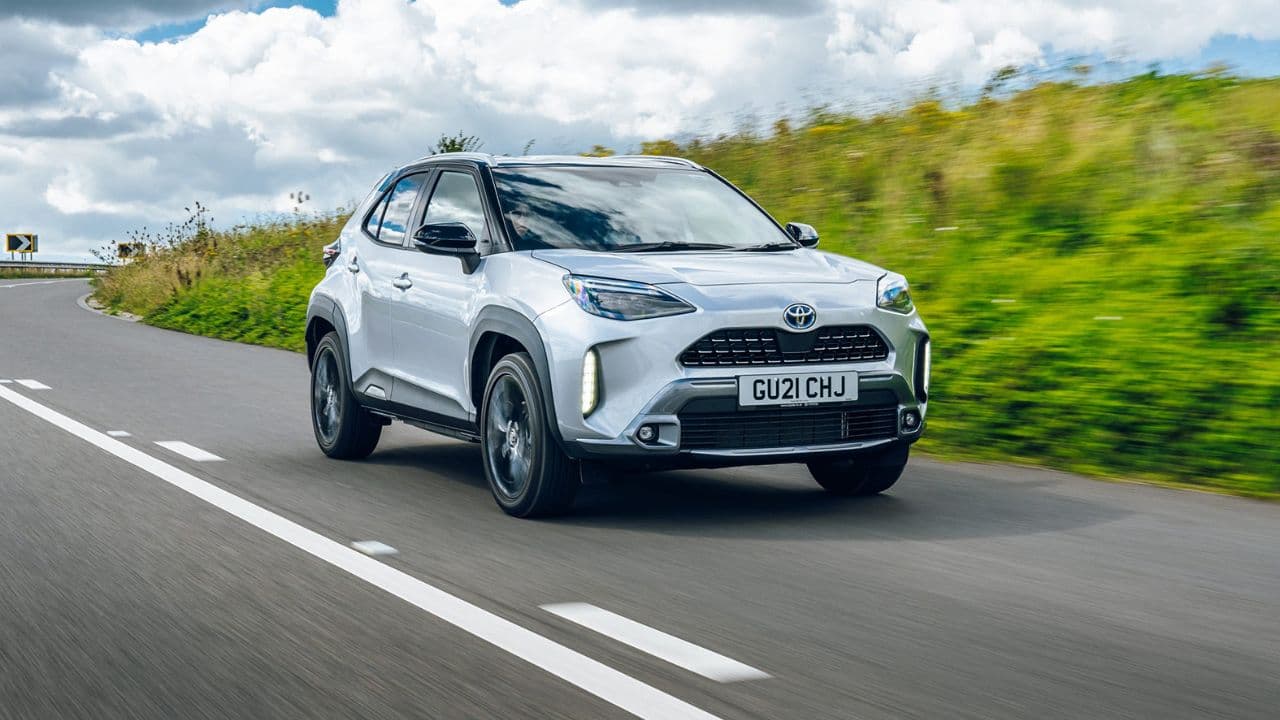 Silver Toyota Yaris Cross