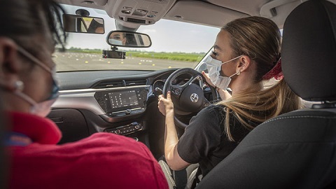 Leaner driver having a lesson