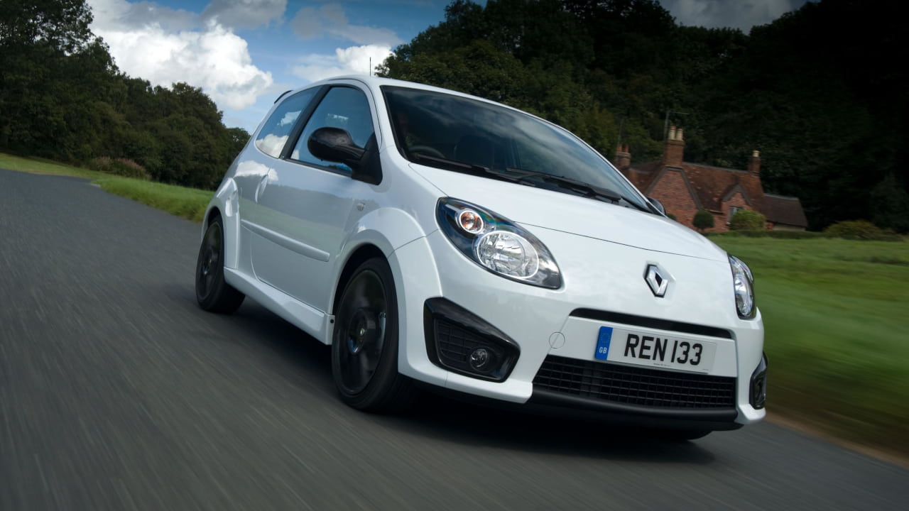 White Renault Twingo Renault Sport Driving