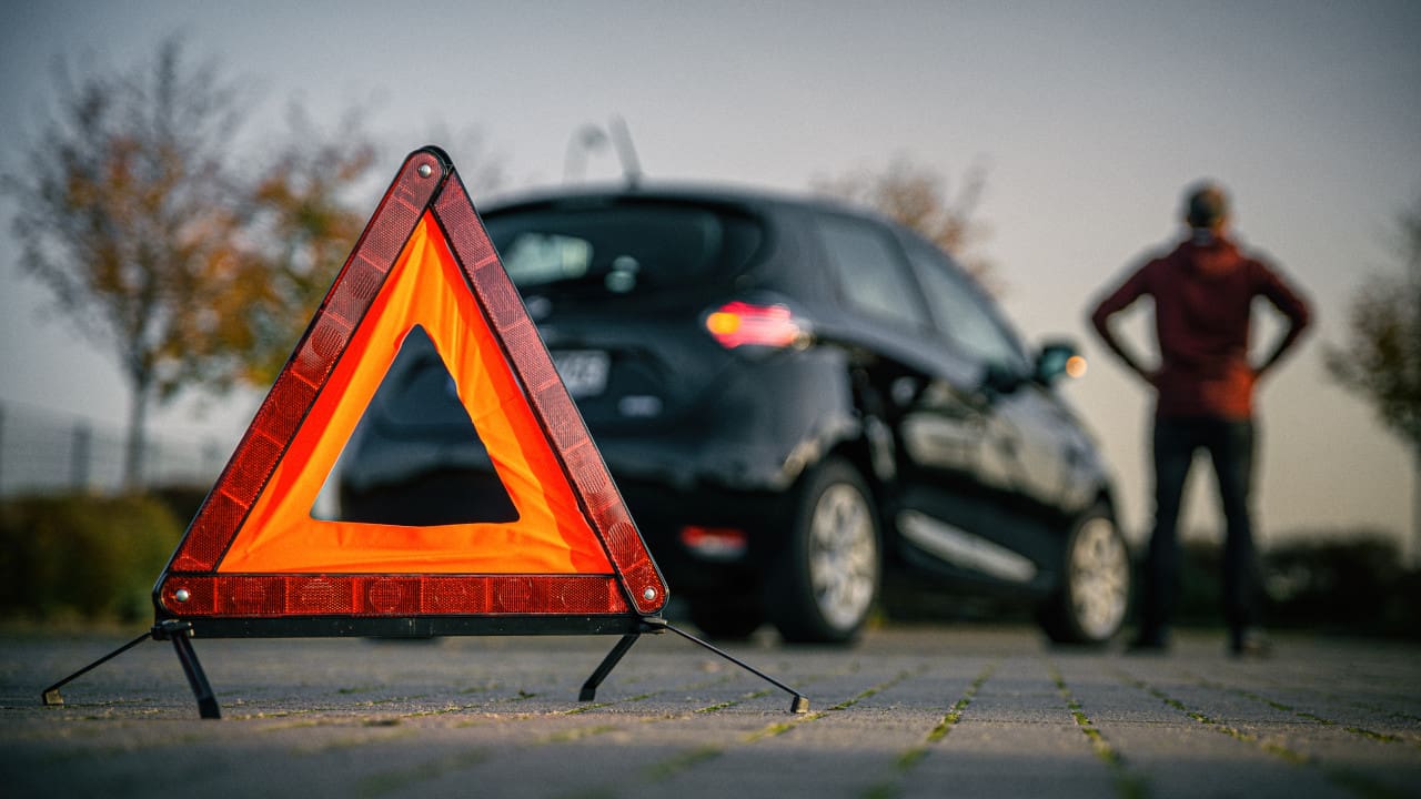 Vehicle Hazard Warning Triangle