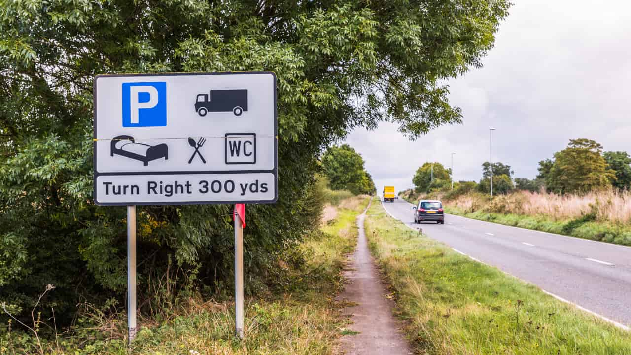 Service Station Sign