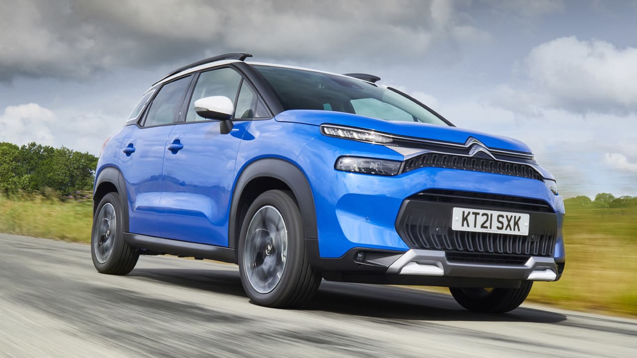 Blue Citroen C3 Aircross Exterior Front Driving