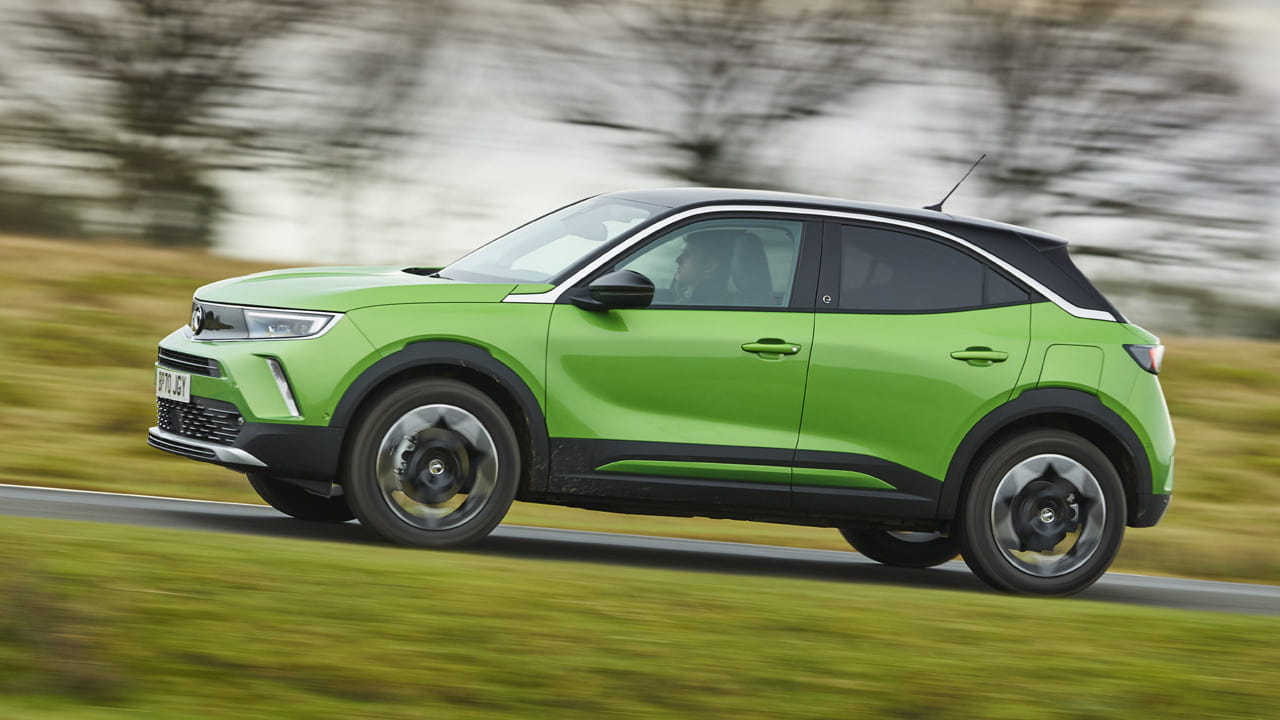 Green Vauxhall Mokka Exterior Side Driving