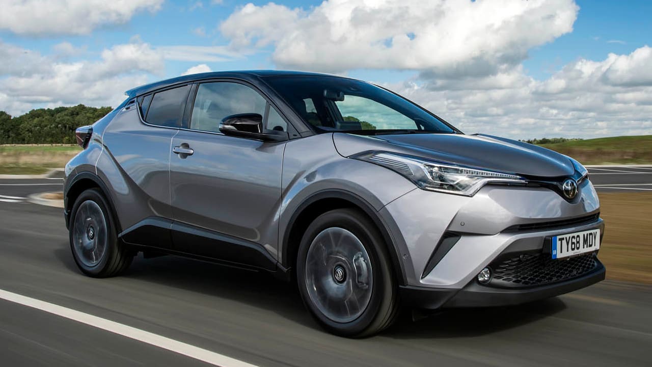 Silver Toyota C-HR Exterior Front Driving