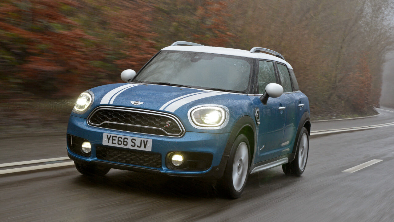 MINI Countryman Driving in Rain