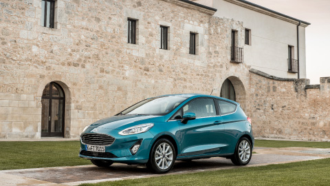 Blue Ford Fiesta